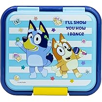 Vadobag BLUEY & BINGO Hug Hondenrugzak, rugzak met 2 vakken, voor kinderen, school, kleuterschool, blauw en lichtblauw, afmetingen: 29 x 23 x 8 cm, blauw, babyblauw, eenheidsmaat