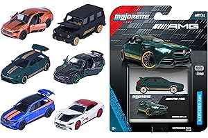 Majorette – Mercedes-AMG Deluxe Cars 6 Assortiti – Modellini Auto Sportive in Metallo Die-Cast, Collezione Premium con Parti Apribili e Dettagli Realistici, 8502101000, dai 3 Anni in su