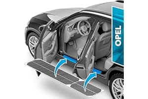uProtect Film de Protection Seuil de Porte Voiture Carrosserie pour Opel Mokka B I 2021-2025 - Accessoire pour Auto - Anti Rayure Stickers Carbone