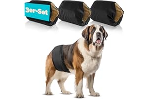 HUND IST KÖNIG Pieluchy dla psów [3 sztuki], chłonne i wygodne, przyjazne dla środowiska, nadają się do prania