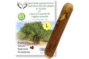 ARTISAN GIFT CO Bastone da Masticare/Rosicchiare in Legno d‘Ulivo per Cani (L - 20cm) 1 pz