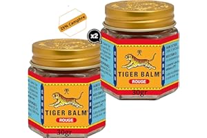 BIEN Ô NATURE le veritable Baume du tigre rouge 30gr, extra fort lot de 02 produits pour les douleurs articulaire mal de dos effet chaud et froid, avant et apres le sport