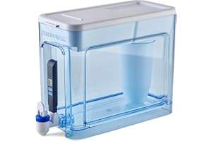 ZeroWater Distributore di filtro dell'acqua a 5 stadi pronto da leggere da 32 tazze, certificato NSF per ridurre piombo e PFOA/PFOS, lettura TDS istantanea