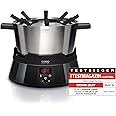 Caso 2282 Induktions FonDue für 8 Personen 60 bis 240 Grad celsius Temperatureinstellung, gleichmäßige Erwärmung durch hochwe