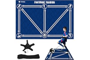 MIAOKE Mata treningowa do piłki nożnej, mata treningowa odgłos kroków, mata do pociągów piłkarskich na wszystkich poziomach, antypoślizgowa mata treningowa do piłki nożnej