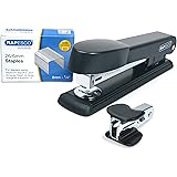 Rapesco 1471 Marlin Heftgerät mit R4 Klammernentferner & Typ 26/6mm Heftklammern Schwarz