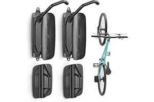 monTEK Swivel Bike Wall Mount, Garage Bike Hangers, Space Saving Vertical Bike Rack Holds 66lbs, 2 Pack