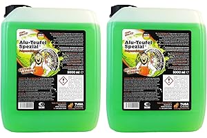 TUGA CHEMIE TUGA Alu-Teufel - Limpiador de llantas (2 unidades, 5 L, 5 L), color verde