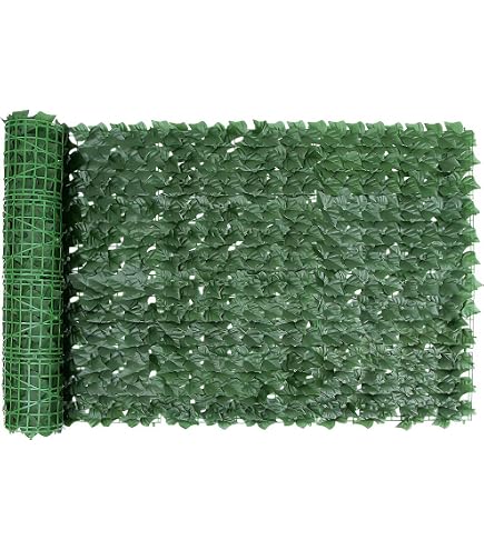 Hosuho Erweiterbarer knstlicher Efeu-Sichtschutzzaun, knstliche Hecken,  Zaun, knstliche Bltter, Rolle, Dekoration Outdoor-Dekoration, Garten :  Amazon.de: Kche, Haushalt & Wohnen
