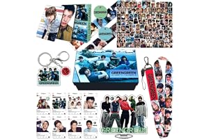 CORTIS Merch Set 167 st album gröngrön K-pop samlarobjekt present till | Presentförpackning med 55 st fotokort nyckelring snodd akrylstativ 99 st klistermärken 2 handkonto-band 8 fotokort
