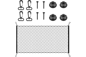 Graplan Gepäcknetz Auto Kofferraumnetz Elastisch Sich auf 140x100cm Kofferraum Netz Gepäcknetz Wohnmobil Kofferraum Organizer für Meisten Fahrzeugtypen (140x100cm)