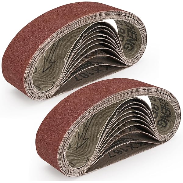 Heavy Duty Aluminium Oxide Sanding Belts | 100 X 610mm Size In 40, 60, 80, 120 Grit Options