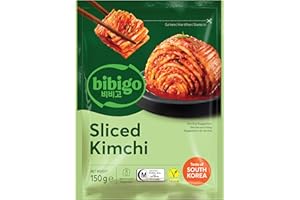 ‎BIBIGO Bibigo Kimchi geschnitten – Fermentierter Kohl aus Korea – Ohne Fischsauce und halal – 1 x 150 g