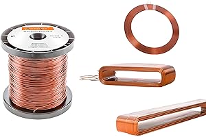 SCHNEITEC Backlackdraht Kupferlackdraht Durchmesser Ø 0,40 mm 1 kg ca. 840 Meter verbackbar im Ofen Spulen Cu Kupferlack Grad 1 CUL Kupferdraht Gewicht 1 Kilogramm 0,40 Millimeter Wickeldraht nach IEC 60317-38