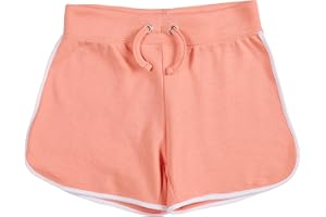 Red Melon Girls Retro Stripe Cotton Summer Shorts