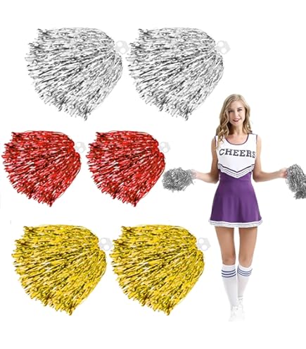 2 Stück Cheerleader Pompons, Cheerleading Captain Pompons Für Den Sport