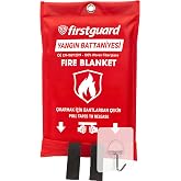Firstguard Yangın Battaniyesi *Askısı ile,Fire Blanket 1m x1m (40 inch x 40 inch)