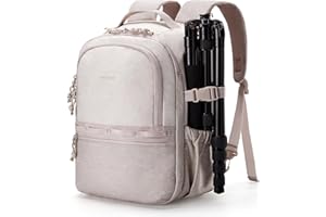 bagsmart Kamerarucksack,DSLR SLR Klein Kameratasche für Fotografen Kompatibel,Schultergurt 2-in-1 Reiserucksack Passend für 12.9" iPad,für Sony,Canon,Nikon