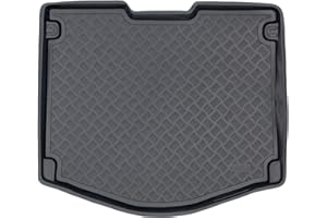 M MOTOS Mata bagażnikowa z PE pasuje do Ford C-Max II 2010-2019 Zwiększ komfort podróży dzięki wytrzymałej macie bagażnikowej - mata do bagażnika na każdą pogodę, ochrona przed zabrudzeniami