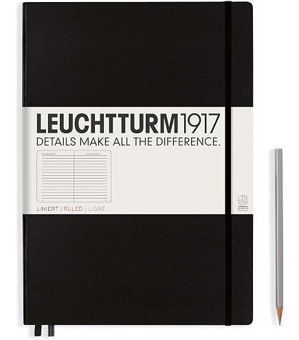 Qefuna Carnet A4 Ligné Épais 360 Pages – Bullet Journal Cuir PU Rigide Rose Poudré, Papier 100gsm Premium, Idéal Pour Étudiants, Bureau & Créatifs