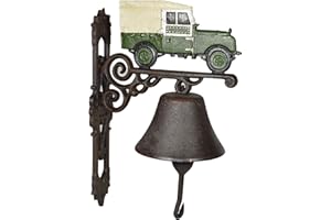 AB Tools Landrover Defender Bell Cast Iron Sign Plaque Door Wall Fence Gate Post House