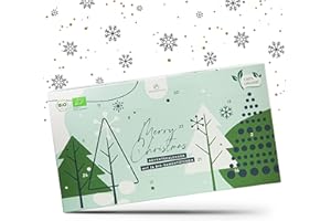 GROWGREENS BIO Calendario dell'Avvento dei semi 2023 con 24 diverse varietà di ortaggi da piantare - Ideale come regalo per gli appassionati di giardinaggio