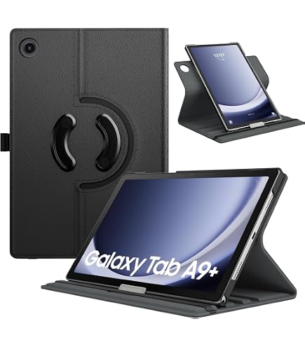 Cover Per Samsung Galaxy Tab A9+/A9 Plus 11 Pollici 2023 Tablet, Custodia Pelle Rotante 360°Supporto con Supporto Matita & Tasca, Libro Protettiva Cover Per Samsung Galaxy Tab A9+/A9 Plus 11 Pollici 2023 Tablet, Custodia Pelle Rotante 360°Supporto con Supporto Matita & Tasca, Libro Protettiva