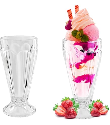 Bormioli Rocco Diamond Dimpled Clear Stemmed Sundae Dessert