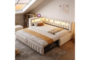 Våningssäng 90 x 200 cm med våningssäng – Bäddsoffa med LED-belysning