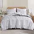 RUIKASI King Duvet Cover Set - Bedding Kingsize Bed Set Printed Patterned with Pair of Pillowcases, Soft Microfiber Quilt Cover with Zipper Closure