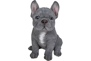 VIVID ARTS Haustier-Kumpel-blaue Haus- oder Garten-Dekoration der französischen Bulldogge