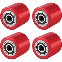 Hubwagen-Rad Polyurethan 180 X 50/55 Mm – Achse 20 Mm, Inkl. 2 Kugellager (6204-2RS), Tragkraft 700 Kg, Aluminium-Radkörper