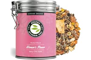 ‎ALVEUS "Women's Power" Chai Tee Lose Bio in Dose Koffeinfrei, Kräutertee ohne Aroma und Ideal für Latte - ca. 35 Tassen (100 Gramm) von alveus