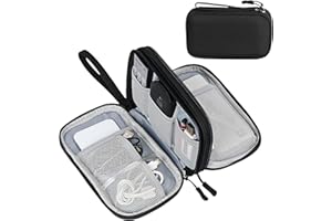 MisFun Sac de Rangement Câbles, Sac Électronique Grande Capacité, Organisateur de Voyage pour Accessoires Electronique Portable, Sac Pochette Câble pour Chargeur, Adaptateurs, Disque USB