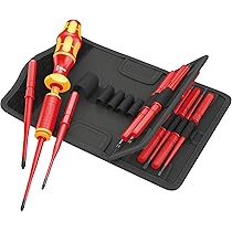 Wera 3334/3350/3355/6 schroevendraaierset, roestvrij staal rek, 6-delig, 05032063001