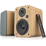 VULKKANO A4 Arc Enceintes Monitoring Active avec Woofer 4", Bluetooth 5.0, HDMI Arc, Optique, RCA, USB, Sortie Subwoofer, Hau