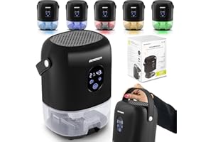 ‎BERDSEN Osuszacz powietrza pochłaniacz wilgoci Berdsen BR-10B 1000 ml 22,5 W czarny światla LED