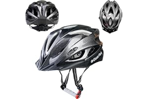 GearTek Bicycle Helmet With Sun Visor, Lightweight Adjustable Cycle Helmet Adult, Safety Mountain Bike Helmet Men Womens Ladies Unisex, MTB BMX Skateboard Scooter Cycling