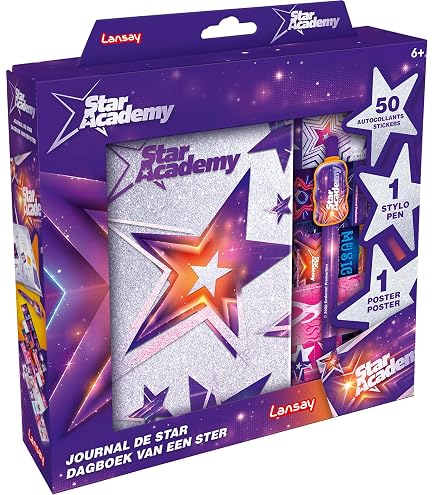 Micro Sur Pied Réglable Star Academy 80 Cm - Effets Sonores & Lumineux - Enfant 6 Ans+