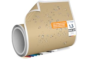 Flickly® Parches de reparación autoadhesivos | camión, remolque, tienda, toldos, camping, sombrillas, piscina | disponible en muchos colores | 2,5 m x 200 mm | Marfil (RAL 1014)