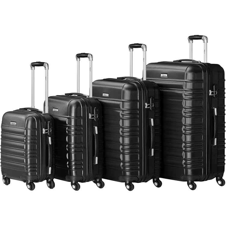 Large Suitcase 4 Wheel Medium Lightweight Luggage ABS Hard Shell Cabin Case