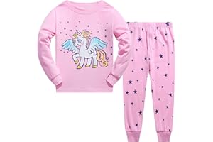 Junellz Girls Pyjamas Sets 2-8 Years Unicorn Pyjamas for Kids Pyjamas for Girls Pjs…