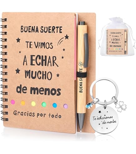 NEORAH Funda Para Cuaderno A6 Con Botón A Presión + Diario De Cuadrícula De Puntos, Funda De