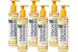 Bloom and Blossom - Baby 3 in 1 Swim 200ml, Pack of 6 - The Very Hungry Caterpillar - Foaming Shampoo, Conditioner & Body Wash - Suitable from Newborn - Sensitive Skin - Fruity Peach - Vegan