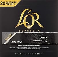 L'Or Espresso Onyx - Paquete de 4 x 20 cápsulas - Total: 80 cápsulas