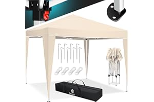 KESSER® Pavillon 3x3m | wasserdicht | inkl. Tasche | Pop-Up Klicksystem | UV-Schutz 50+ | Faltpavillon | Gartenzelt | Partyze