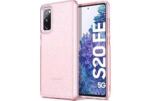 Etui ULAK Galaxy S20 FE 5G brokat, przezroczyste, miękkie etui ochronne TPU odporne na wstrząsy odporne na zarysowania etui do Samsung Galaxy S20 FE 5G 6,5 cala, różowe złoto
