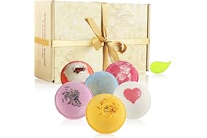 ‎ROBIN GOODS Robin Goods® 6-teiliges Badekugeln-Set - Aromatherapie für die Feiertage - Badebomben - Geschenkset für Muttertag, Valentinstag und Geburtstag (06 Stück - Badekugeln)