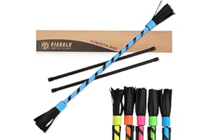 Diabolo Freizeitsport Flowerstick Basic Bâton de fleurs réactif aux UV avec deux baguettes en fibre de verre, attire tous les regards lors des festivals, pour les débutants