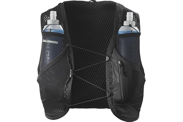 Salomon Active Skin 8 Gilet d'hydratation Trail Running Randonnée Vélo Unisexe avec flasques d'hydratation incluses